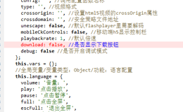 如何给ckplayer播放器添加下载按钮