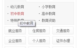 改善政府标准首页公共服务切换调用